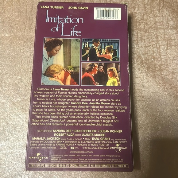 VINTAGE “Imitation of Life” VHS Movie - Picture 2 of 5